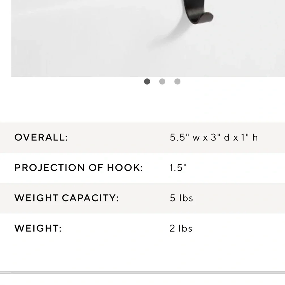 Pottery Barn Black Stocking Hook